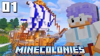 BACK TO BUILDING  Minecolonies  EP 1 [upl. by Aznola]