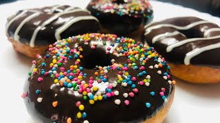 Easy Donuts Recipe  Eggless amp Without Oven  Chocolate Donut Recipe  How to make Homemade Doughnut [upl. by Lenssen853]