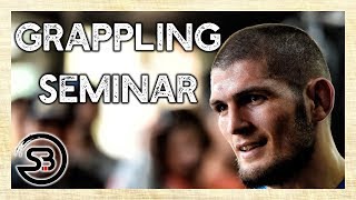 Khabib Grappling Training with English Subtitles [upl. by Eillam64]