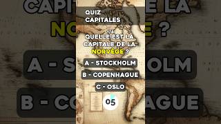 Quiz capitales du monde difficile quiz quizcapitale capitales [upl. by Assener65]