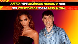 Anitta vive incómodo momento tras ser cuestionada sobre Peso Pluma😱👀 [upl. by Rustie96]