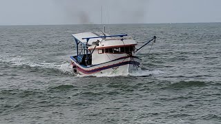 DESCARREGANDO EMBARCAÇÃO DE ARRASTO DE CAMARÃO  GUMAR BOA PESCA🦐🌊 [upl. by Rizika647]