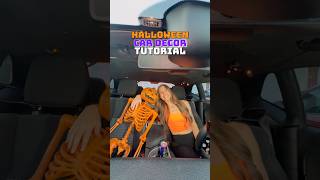 DECORATING MY CAR FOR HALLOWEEN 🎃 Everything I used to make my car spooky halloweendecor [upl. by Ladew464]