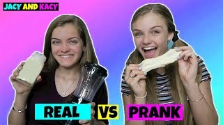 Real vs Prank Smoothie Challenge  Jacy and Kacy [upl. by Nauqit497]