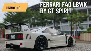 GT Spirit 118 Ferrari F40 LB Performance White LBWK Unboxing [upl. by Buddie]