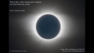 8 April 2024 Total Solar Eclipse live observation  8 Apr 2024 [upl. by Suivatra]