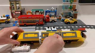 Lego City Main Square Tram with Train Motor [upl. by Jollanta938]