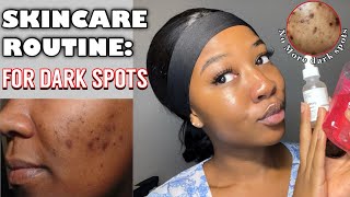 MY SKINCARE ROUTINE FOR DARK SPOTS amp SCARS ‼️ Simple and affordable [upl. by Laidlaw]