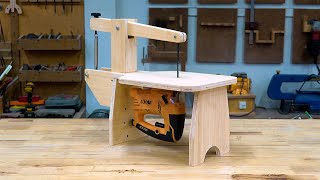 Make Incredible Scroll Saw From Jigsaw  Woodworking Tips and Tricks [upl. by Honorine]