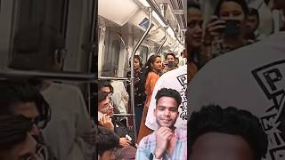 AC wali metro 😅 girls voice prank 🤣voiceprank prank delhimetro funny comedy kanchabhau2036 [upl. by Nahtnamas]