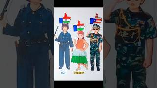 India🇮🇳 America🇺🇸  I Love My Country  Independence day drawing shorts art viral republicday [upl. by Danika]