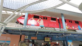 Sentosa Express Monorail Line  VivoCity to Sentosa Island  Singapore 4K [upl. by Renrut]