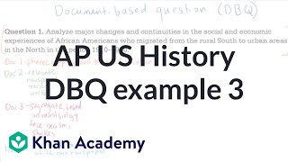 AP US history DBQ example 3  The historians toolkit  US History  Khan Academy [upl. by Euqnom385]