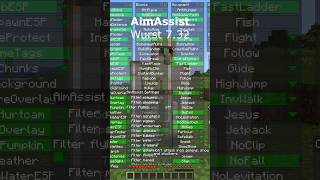 Minecraft Wrust Client 😈  Hacks in Minecraft Hacking Client wurst [upl. by Chafee]