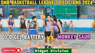 O D GEL BATTERY VS MONKEY SAUR  SMB BASKETBALL 🏀 LEAGUE S FELICIANO [upl. by Emile677]