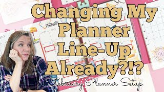 Changing My Planner LineUp  February Planner Setup  Functional Planner Inserts [upl. by Norved138]