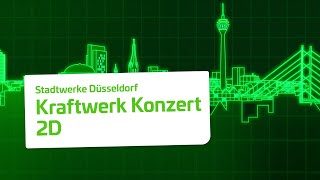 Kraftwerk Konzert  2 D Video  Stadtwerke Düsseldorf [upl. by Olly]