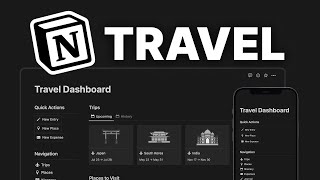 How I use Notion for Travel Planning Template Included [upl. by Leirbag290]