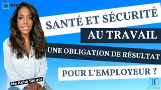 Santé et Sécurité au travail  une obligation pour lemployeur   31 mars [upl. by Had]