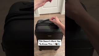 TSA Doesn’t Want You To Know This 👀🧳✈️ tsa airport luggage [upl. by Kcirdnekal302]