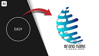 Logo Design Super Easy Techniques For Experts amp Beginners  Adobe Illustrator Tutorial [upl. by Megdal]