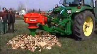 John Deere 8100 and Rotor S stump grinder [upl. by Ocirred]