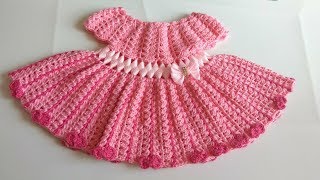 Vestido a crochet para bebe parte 2 [upl. by Acinorahs]