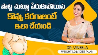 DrVineela About New Weightloss diet plan  Do this to melt the accumulated fat around the stomach [upl. by Ielak26]