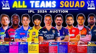 IPL 2024 quot10quot TEAMS FULL SQUAD ANALISIS IPL 2024 ALL TEAM SQUAD KKR RCB SRH CSK MI RR PBKS [upl. by Pember]