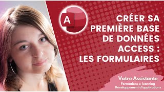 Créer sa première base de données Access  Création dun formulaire 34 [upl. by Aynek]