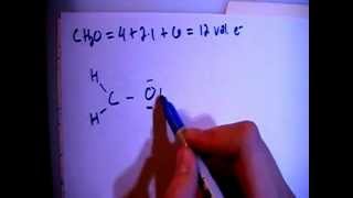 Methanal or Formaldehyde CH2O Lewis Dot Structure [upl. by Belshin]