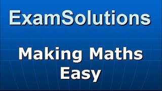 Transformation Matrices  Reflection yaxis  ExamSolutions Maths Tutorials [upl. by Adleme673]