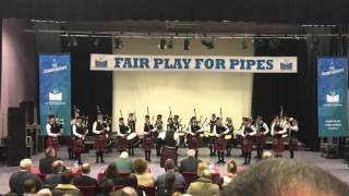 Dollar Academy Pipe Band at The Scottish Schools Pipe Band Championships 2016 [upl. by Relyuc]