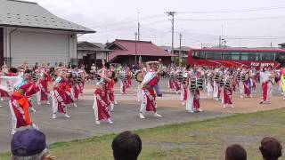 名川秋まつり２０１４ 太鼓パレード 盛岡大学9月9日【 盛岡さんさ② 】 [upl. by Neroled272]