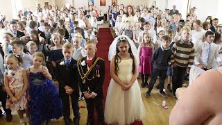 School Kids Perform Their Own Royal Wedding [upl. by Notnyw]