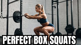 The PROPER Way to Perform Front Box Squats [upl. by Laundes999]