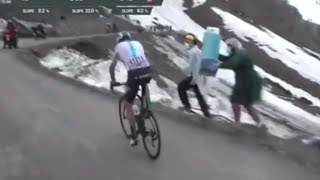 Chris Froome And The Giant Inhaler  Stage 19 2018 Giro dItalia [upl. by Assenov]