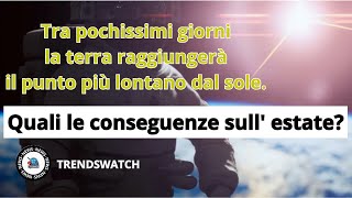 Tra pochissimi giorni la terra raggiungerà il punto più lontano dal soleConseguenze sull estate [upl. by Lladnar]