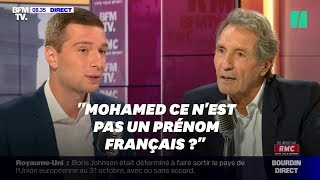 Face à Bourdin Jordan Bardella semmêle les pinceaux sur son prénom [upl. by Otreblig]