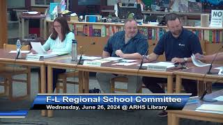 FreetownLakeville Regional School Committee 62624 [upl. by Wildon]