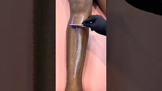 Satisfying waxing 😯 shorts wax waxing satisfying [upl. by Waylan604]