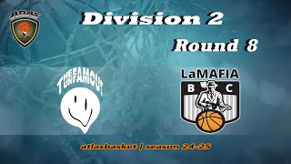 Atlasbasket  Div 2Round 8  THE UNFAMOUS vs LA MAFIA [upl. by Lothair]