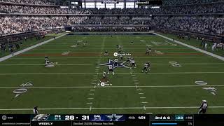 Madden 25 4th and 1 NFC Championship S1 Eagles  Cowboys [upl. by Kerk]