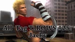 Dead or Alive 5 Last Round  All tag ThROWS 25 Jacky HD Ares Colossus [upl. by Almap]