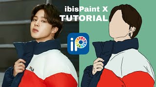 【Ibis Paint X】Tutorial and Tips Drawing Sketch with Fingers [upl. by Knox738]