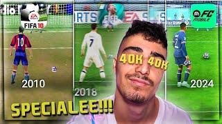 VEDIAMO LEVOLUZIONE di FIFA Mobile Dal 2010 AL 2024🤯  SPECIALE 40K ISCRITTI 🥳 [upl. by Liauqram]