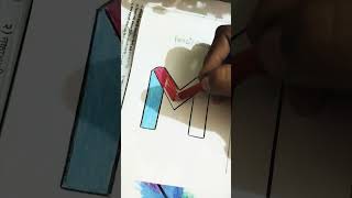 Camlin pencil colour VS Camlin oil pestal colour challenge drawing art painting ytshortsvideo [upl. by Dijam]