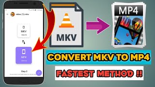 How to Convert MKV Video File to MP4 in Mobile Android Device  Video Converter  in Hindi [upl. by Inahteb]