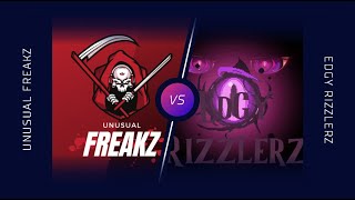 Unusual Freakz vs EDGY RIZZELERZ  presented by CoreX Esports [upl. by Albric]