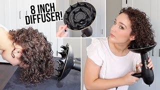 How to Diffuse Curly Hair 3 Ways ft Curlsmiths NEW DeFrizzion Dryer [upl. by Eirlav704]